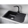 Кухонная мойка GRANULA GR-7001 шварц (черный металлик) 7001 SHBAPC