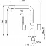 Смеситель GRANULA GR-2088 графит (черно-серый) 2088 GPAFIT